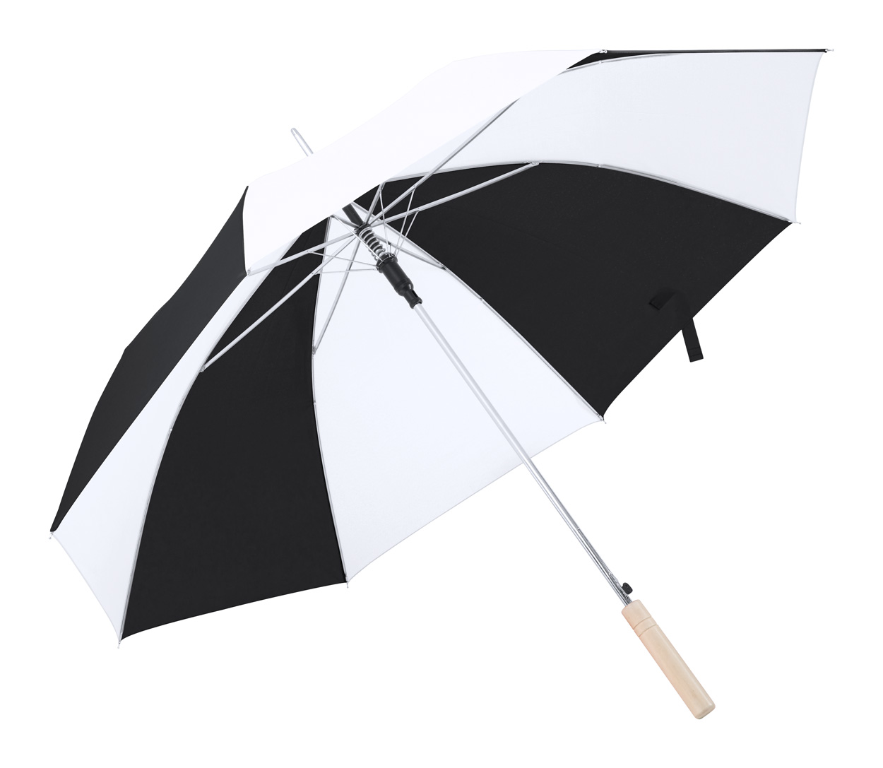 Automatický dáždnik - biela čierna